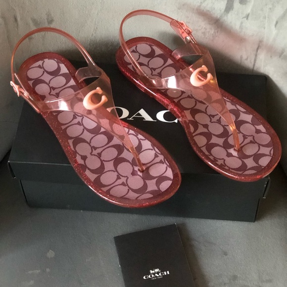 Coach Jelly Slingback Thong Sandals - Picture 3 of 11